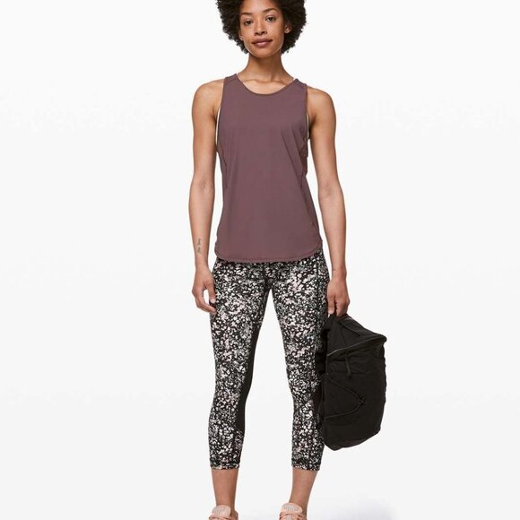 Lululemon Pace Rival Crop *22" Floral Spritz Multi / Black 28706 - Picture 2 of 15